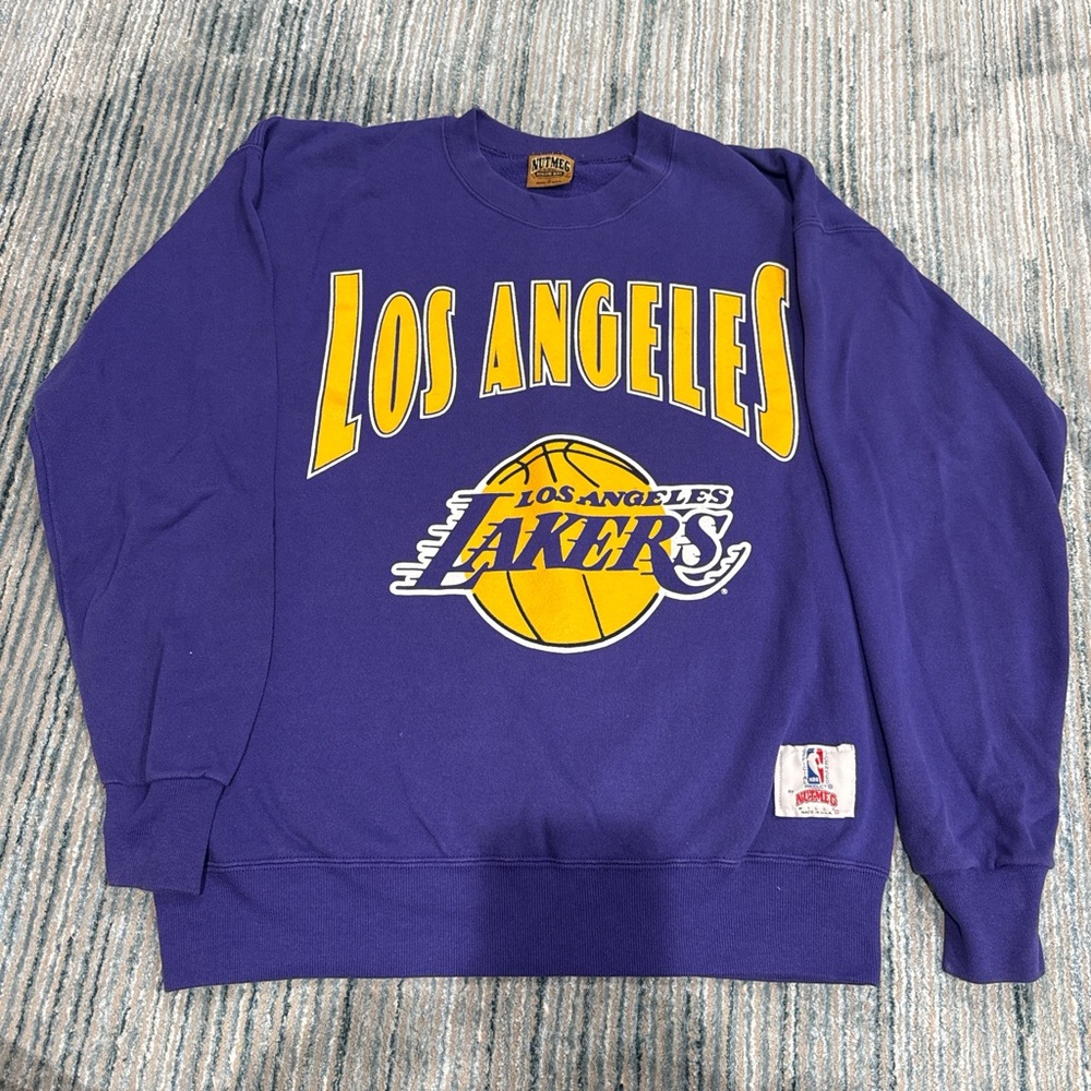 Los Angeles Lakers Purple Crewneck Sweater